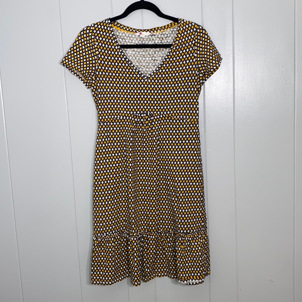 Boden Women’s Petite Summer Short Sleeve V Neck Melissa Jersey Dress Size 6P